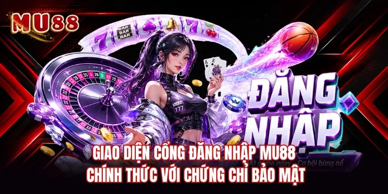 Giao diện cổng đăng nhập MU88 chính thức với chứng chỉ bảo mật